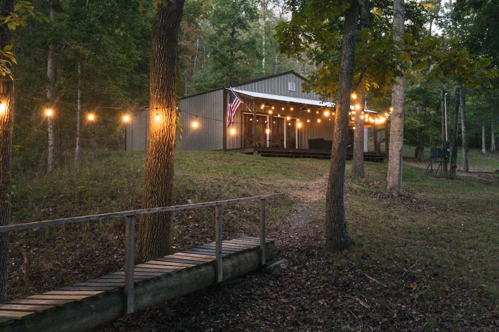 Bridge over the creek at Song House Farm